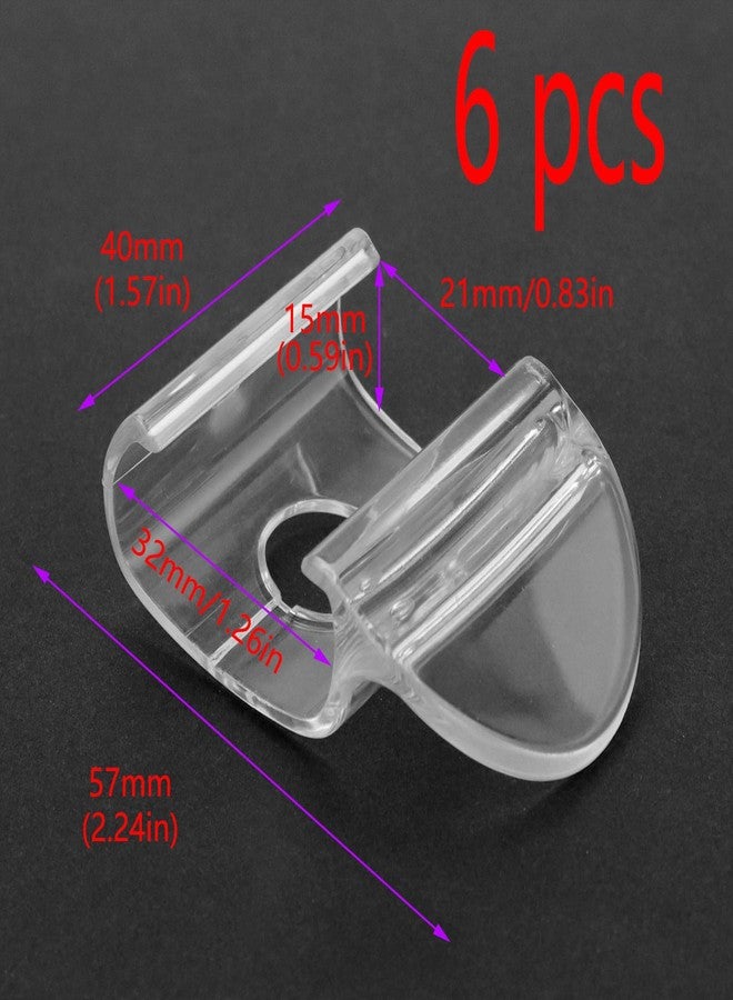 Risbay Blind Cordless Handles,Cordless Honeycomb Shade Lift Handles Blind Pulls Replacement Parts Clear Cellular Honeycomb Handle Hooks,Roller Shade Lift Handle, 6 Pcs - Image 2